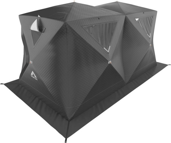 Палатка-баня MORZH Куб дубль (черный)- фото4