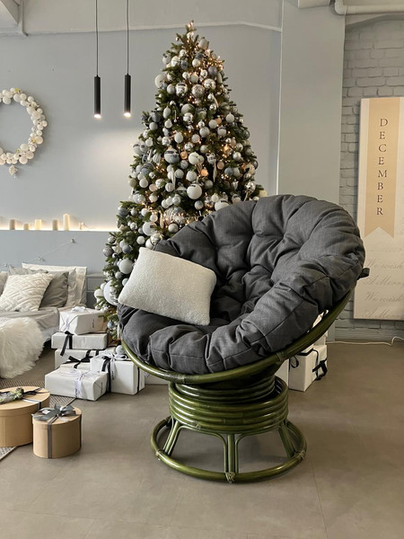 Кресло садовое Мебель Солнца Папасан вращающийся 23/01В- фото3