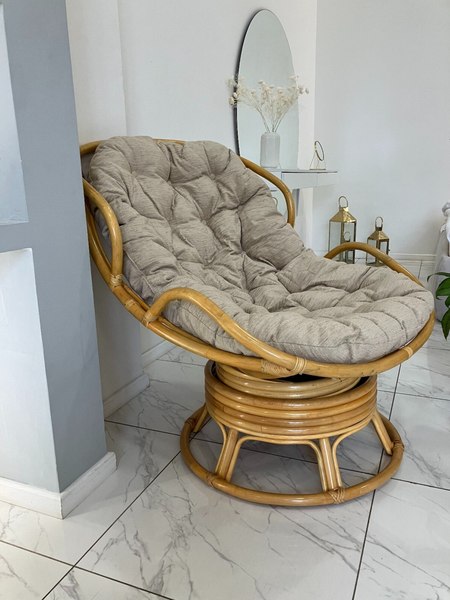 Кресло садовое Мебель Солнца Папасан Челси вращающийся 23/03В- фото4