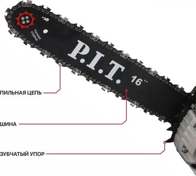 Бензопила цепная P.I.T GCS45-C6- фото10