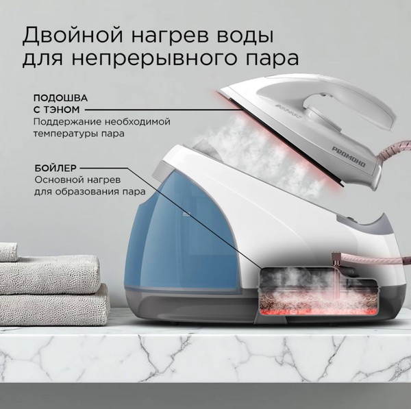 Утюг с парогенератором Redmond SS1624- фото2, картинка2 Утюг с парогенератором Redmond SS1624- фото2