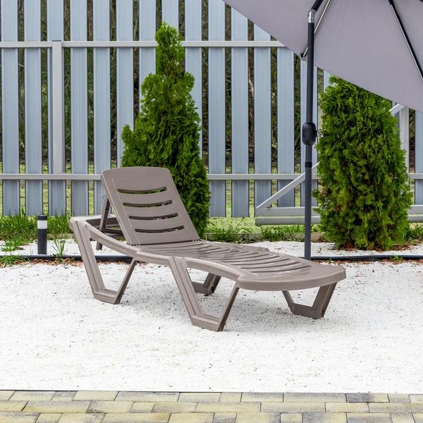 Шезлонг Ellastik Plast Элластик лм 187x63.5x32- фото8