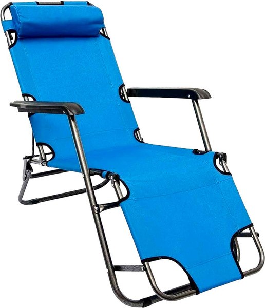 Складной шезлонг Classmark Голубой- фото