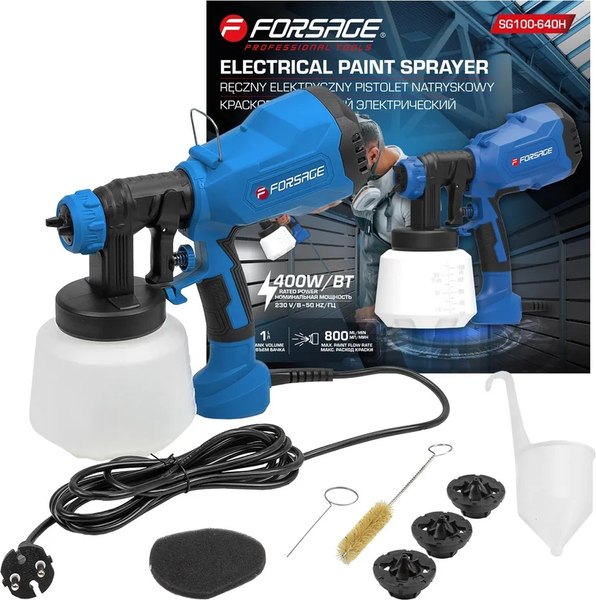 Краскопульт электрический Forsage F-SG100-640H- фото