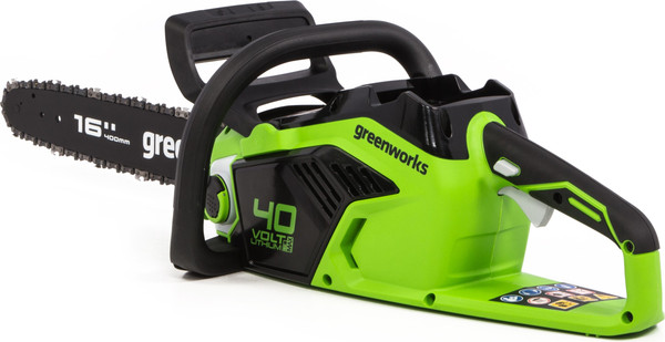 Пила цепная аккумуляторная Greenworks GD40CS18 / 2005807UG- фото2