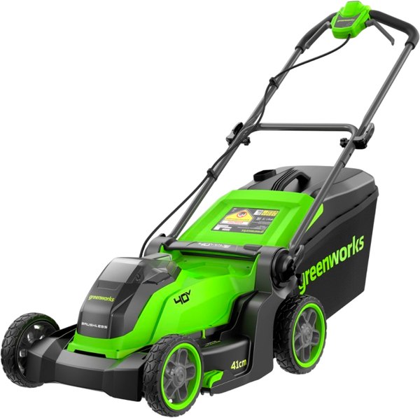 Газонокосилка аккумуляторная Greenworks GD40LM411 40V 41см / 2521007UG- фото