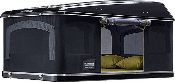 Палатка на крышу автомобиля Autohome Maggiolina Grand Tour Small 360 Black Storm / M360BS/15- фото2
