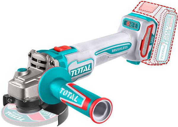 Угловая шлифовальная машина TOTAL TAGLI221253- фото