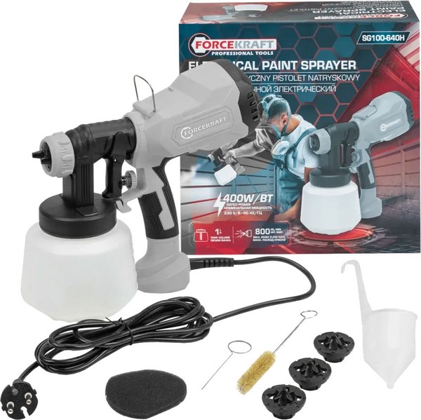 Краскопульт электрический ForceKraft FK-SG100-640H- фото