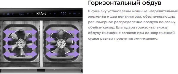 Сушильный шкаф для овощей и фруктов Kitfort КТ-4962- фото9