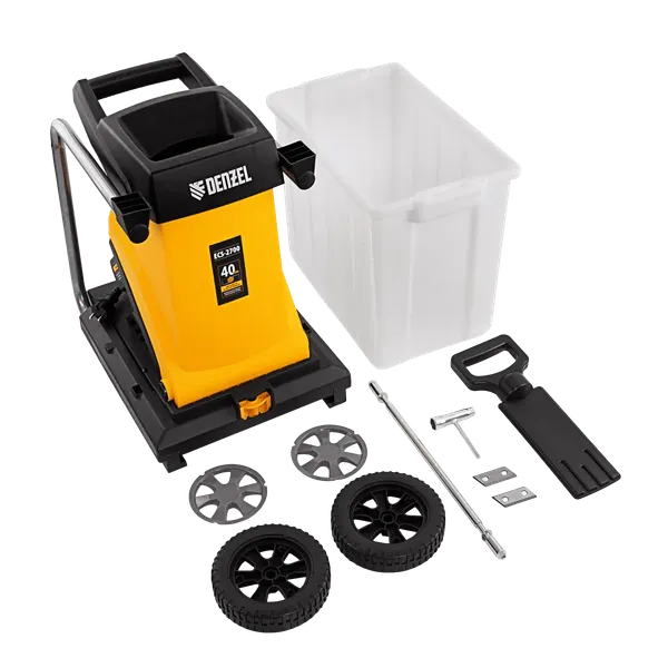 Садовый измельчитель электрический Denzel ECS-2700 / 59702- фото6
