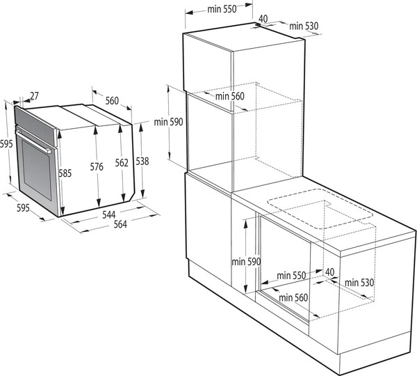 Электрический духовой шкаф Gorenje BOSX6737E09BG / BO3CO4C01-8- фото7