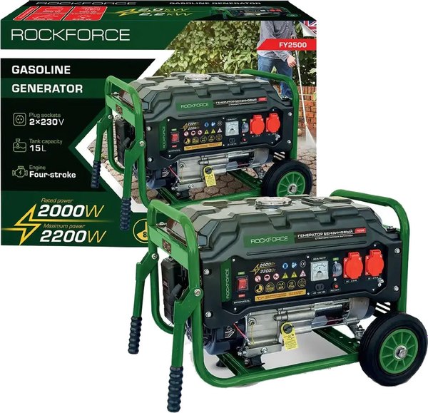 Бензиновый генератор RockForce 60 801 / RF-FY2500- фото3