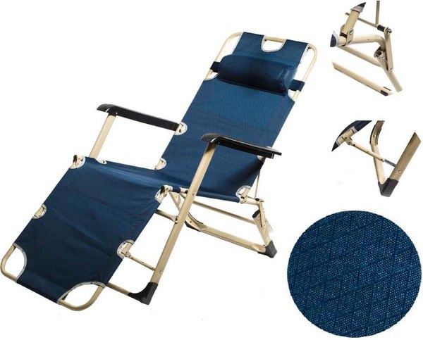 Складной шезлонг MONAMI 178х60x90см / LYLT-0009- фото2