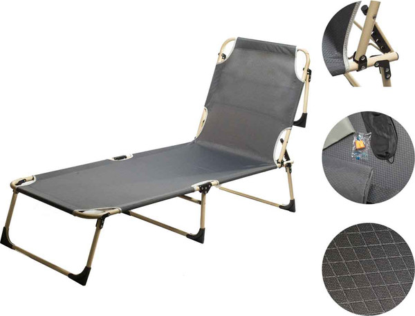 Складной шезлонг MONAMI 194х62х34см / LYLT-0010- фото2
