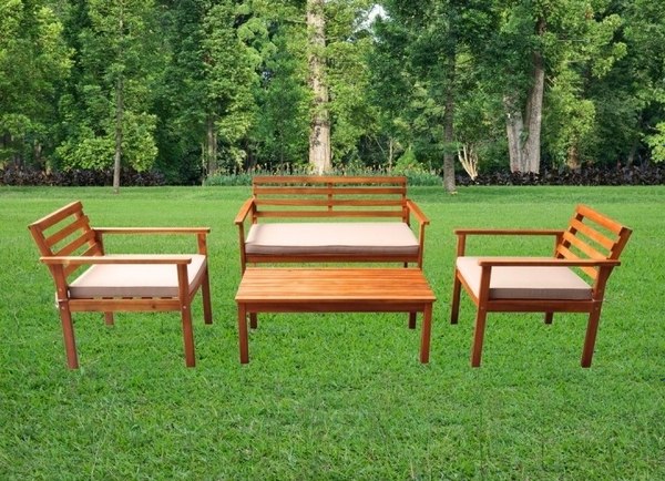 Комплект садовой мебели National Tree Company Из акации / TP6015.0.2- фото4