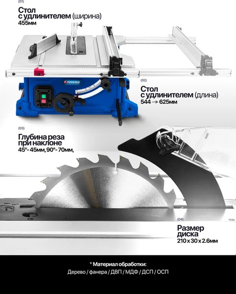 Циркулярный станок Forsage F-M1H-ZP4-210-1- фото4