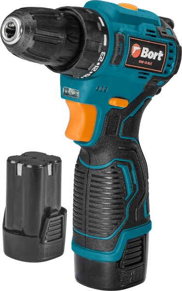 Аккумуляторная дрель-шуруповерт Bort BAB-16-BLK (93414868)- фото