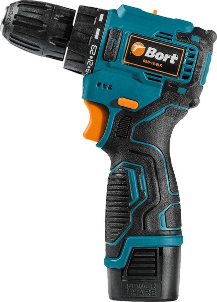 Аккумуляторная дрель-шуруповерт Bort BAB-16-BLK (93414868)- фото2