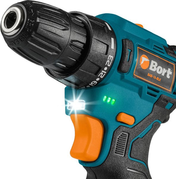Аккумуляторная дрель-шуруповерт Bort BAB-16-BLK (93414868)- фото3