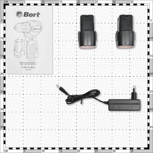 Аккумуляторная дрель-шуруповерт Bort BAB-16-BLK (93414868)- фото6