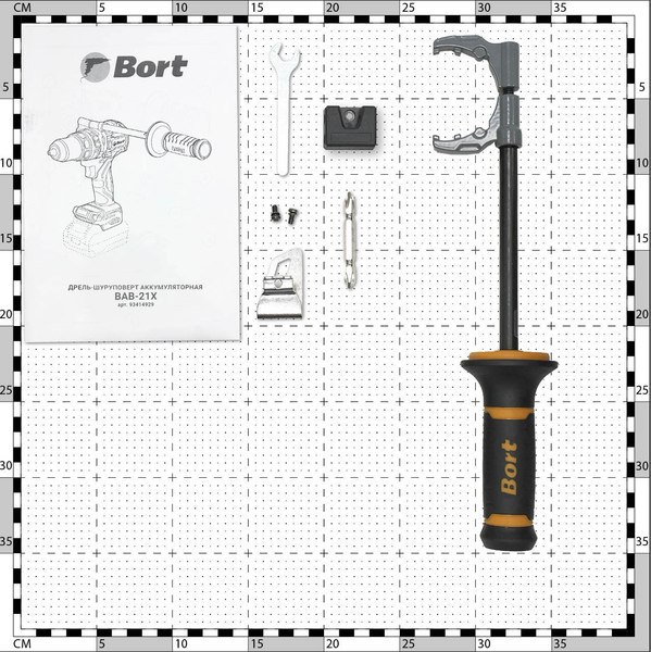 Аккумуляторная дрель-шуруповерт Bort BAB-21X (93414929)- фото8