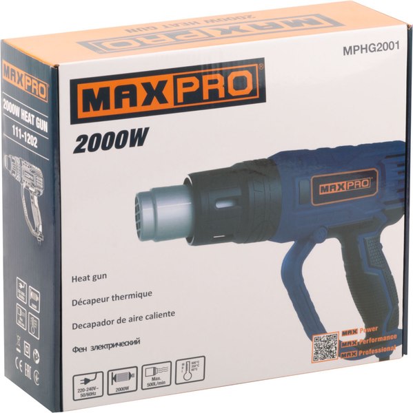 Строительный фен MAX-PRO 85252- фото9