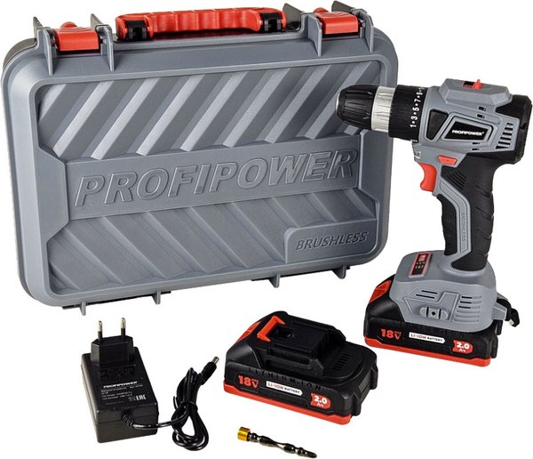 Аккумуляторная дрель-шуруповерт Profipower MKBL-18BT / E0146- фото8