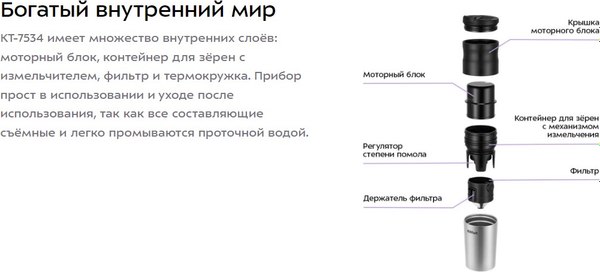 Кофемолка Kitfort 3 в 1 / KT-7534- фото9