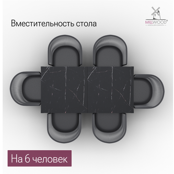 Стол садовый Millwood Сеул Керамогранит 160.5х80.5х75- фото6
