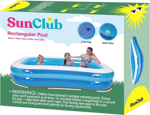 Надувной бассейн Jilong Giant Rectangular Pool 2-ring / 51259- фото9