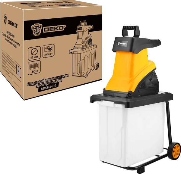 Садовый измельчитель электрический Deko DKSH3400 / 085-2039- фото3, картинка3 Садовый измельчитель электрический Deko DKSH3400 / 085-2039- фото3