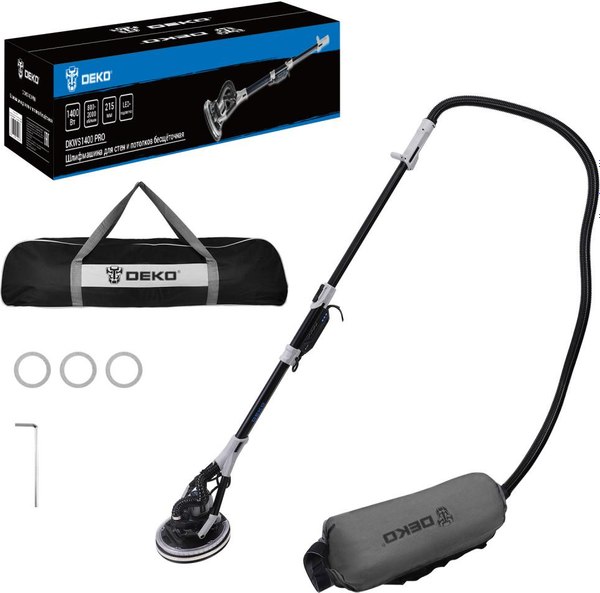 Шлифовальная машина для стен Deko DKWS1400 PRO / 085-1062- фото8
