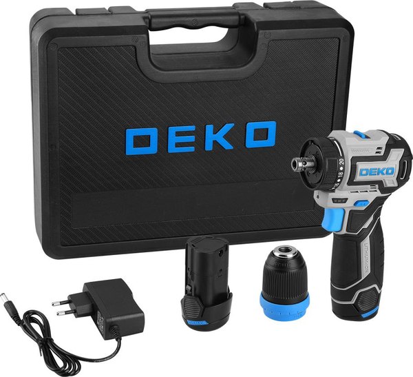 Аккумуляторная дрель-шуруповерт Deko Loner 12V PRO / 085-1122- фото4