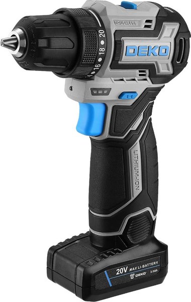 Аккумуляторная дрель-шуруповерт Deko Loner 20V PRO / 085-1010- фото2