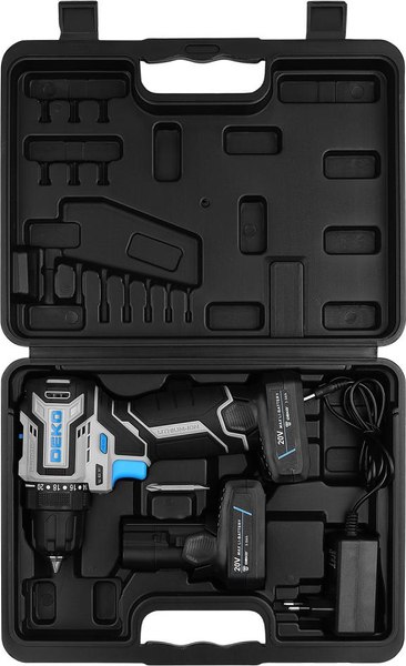 Аккумуляторная дрель-шуруповерт Deko Loner 20V PRO / 085-1010- фото5