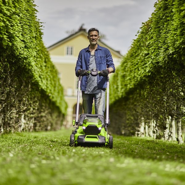 Газонокосилка аккумуляторная Greenworks GD60LM51SP / 2514307COMBO- фото10