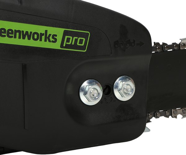 Пила цепная аккумуляторная Greenworks GD60CS25 60В / 2008907COMBO- фото5