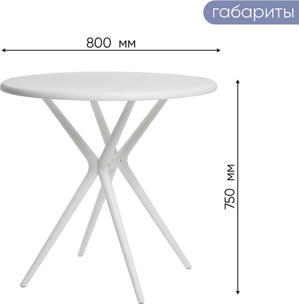 Стол пластиковый GreenTerra Teori T1- фото2