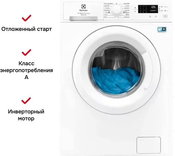 Стирально-сушильная машина Electrolux EW5W468WE- фото2