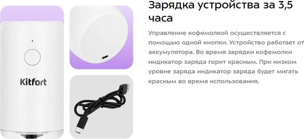 Кофемолка Kitfort КТ-7610- фото8