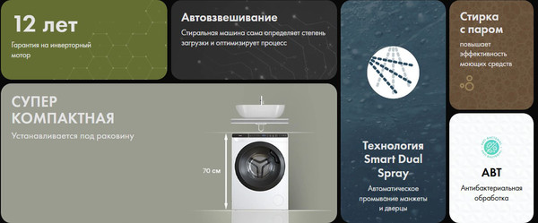 Стиральная машина Haier HW50-BP1026- фото9