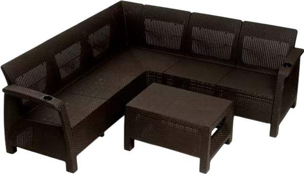 Комплект садовой мебели Springhouse Corfu Relax NCC4+1BR- фото, картинка Комплект садовой мебели Springhouse Corfu Relax NCC4+1BR- фото