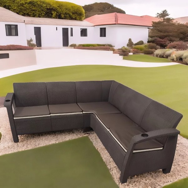 Комплект садовой мебели Springhouse Corfu Relax NCC4+1BR- фото8, картинка8 Комплект садовой мебели Springhouse Corfu Relax NCC4+1BR- фото8