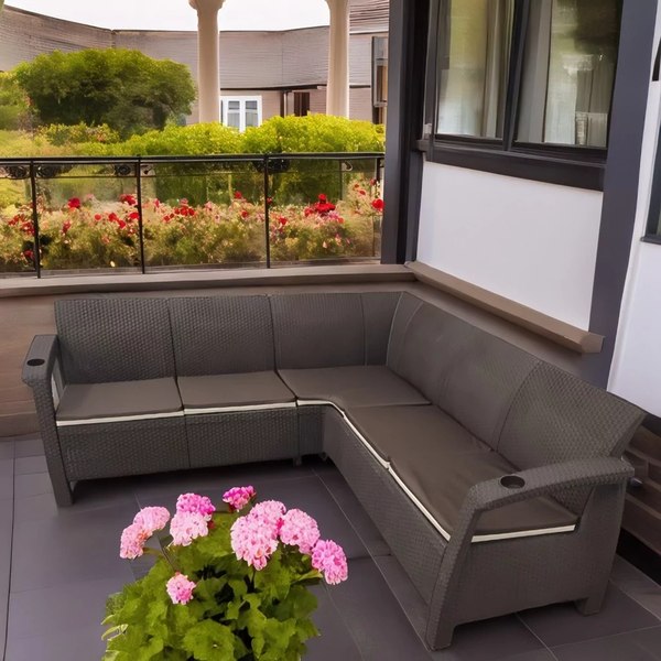 Комплект садовой мебели Springhouse Corfu Relax NCC4+1BR- фото9, картинка9 Комплект садовой мебели Springhouse Corfu Relax NCC4+1BR- фото9