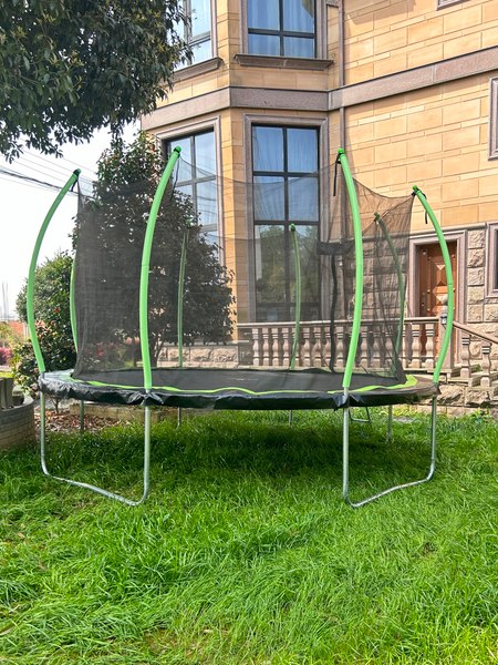 Батут Calviano 374см 12ft Inside Master Green (с защитной сеткой)- фото9