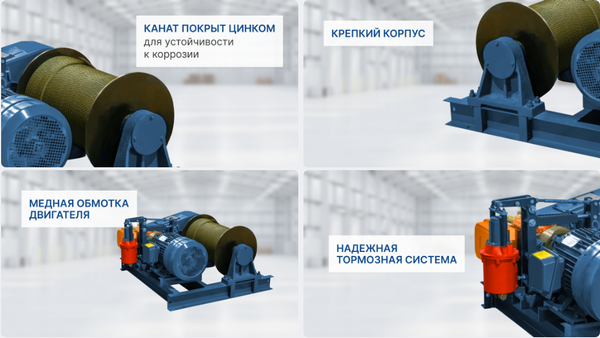 Лебедка электрическая Gearsen JM / GJM 10120- фото5