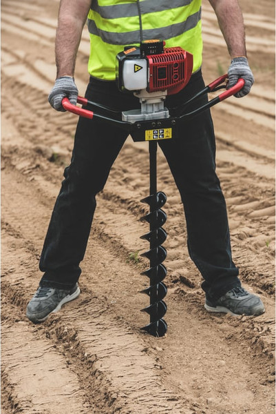 Мотобур земляной BURAN DT-500 Со шнеком Drill 150x800 / S00136- фото4