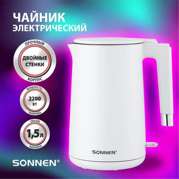 Электрочайник Sonnen KT-8719W / 454691- фото2