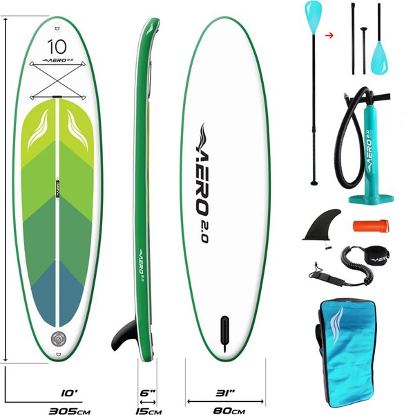 SUP-борд AERO Green Leaf 10- фото4
